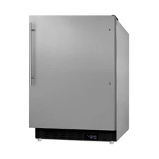 Summit ALFZ37BCSSHV 20" Built-in or Freestanding Undercounter Freezer, Stainl...