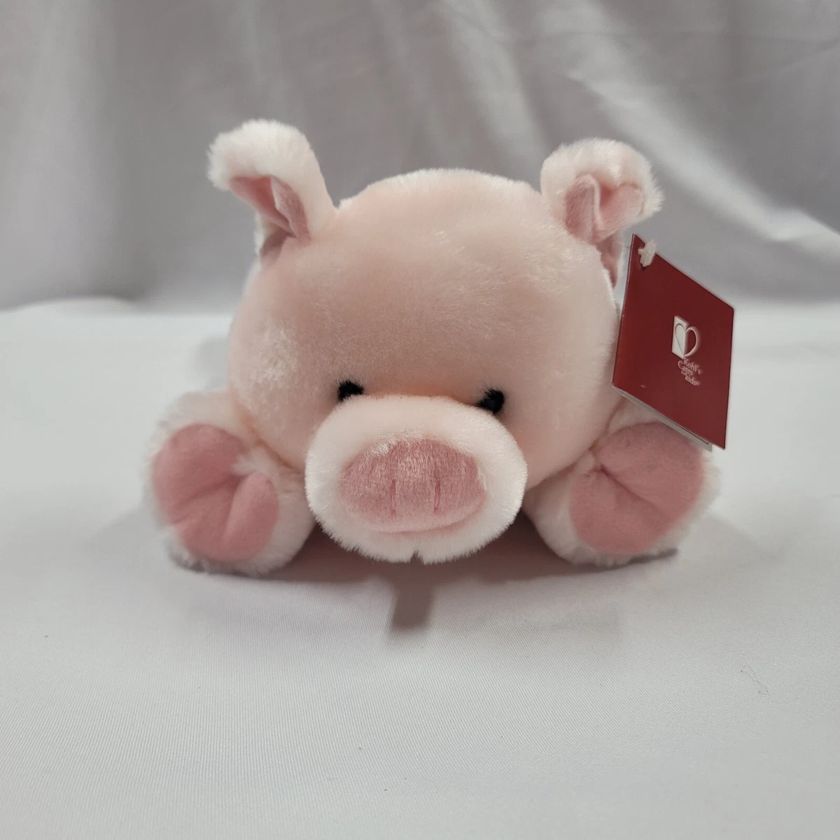 Kohl s Kohls Cares for Kid Pink Pig Plush Laying Lying Down Stuffed DGE Corp