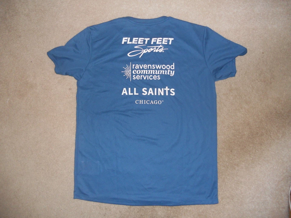 2015 Ravenswood Run 19º Anual Mizuno Hombres Entrenamiento Carrera Camisa Mediana Manténgase Genial Foto 4 de 4