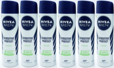 Nivea Men Anti-perspirant Deodorant Sensitive Protect 48hr 150ml x 6