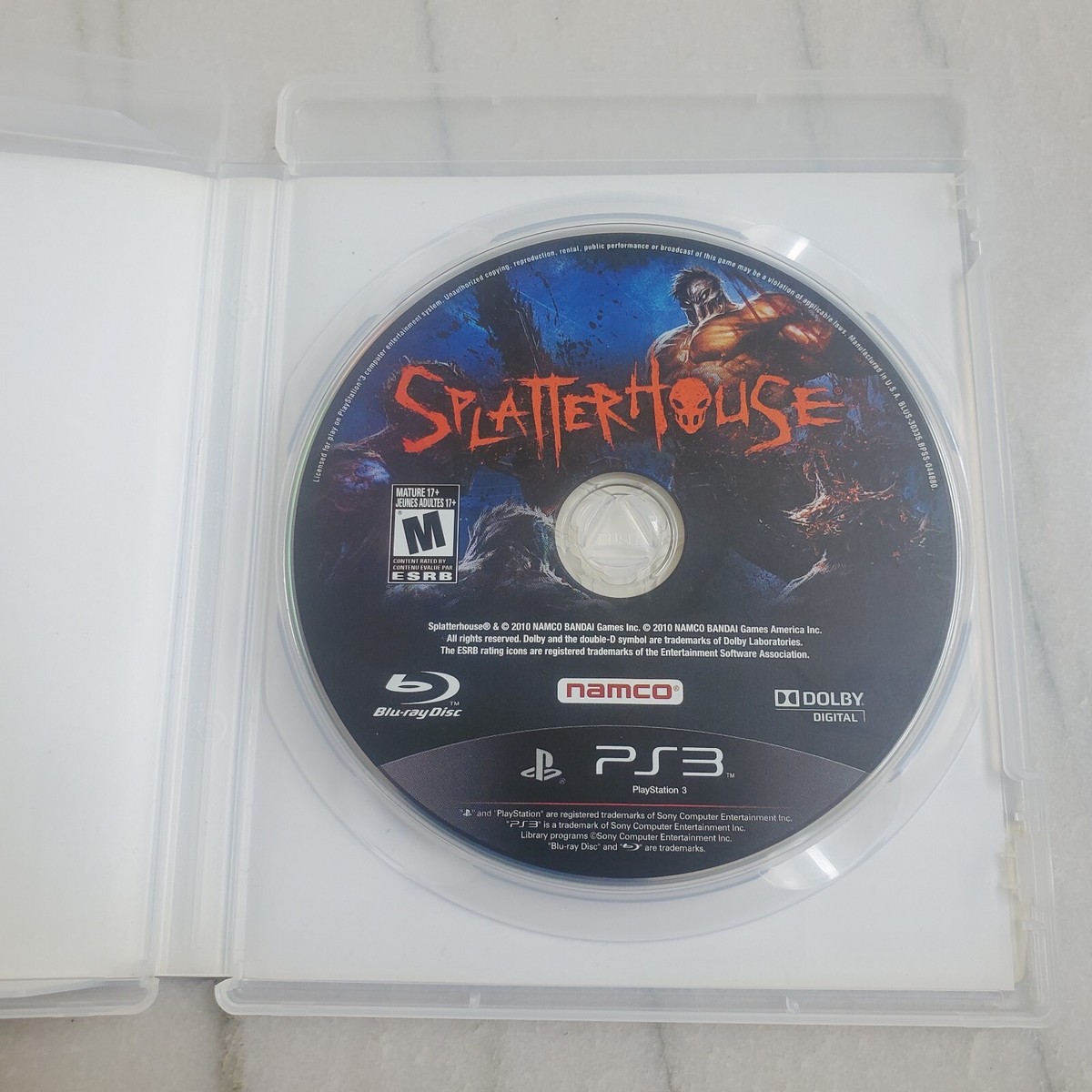 ジャンプ ps3 Splatterhouse (Sony PlayStation 3, 2010) Ps3 NO Manual