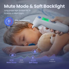 Ear Thermometer, Digital Ear Thermometer for Kids and Adults, High Accuracy B...