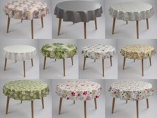 Laro rund 140 cm wachstuchtischdecke Tischdecke abwaschbar pvc