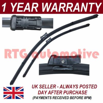 Direct Fit Windscreen Wiper Blades Front Fits Nissan Qashqai Mk1 1.5 dCi 2010-13