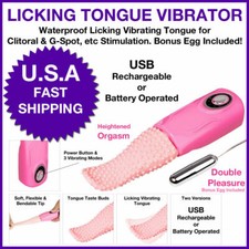 Juguetes Sexules Vibrador Consolador Lengua de Silicon para Mujer Punto-G Vagina