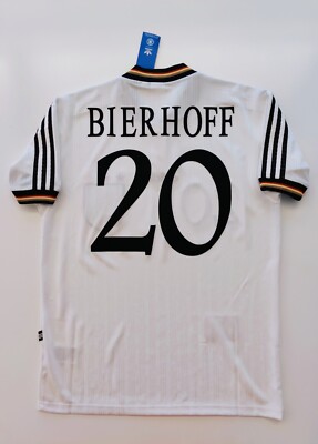 Germany Bierhoff Official Adidas EURO 96 Home Jersey Shirt Reissue