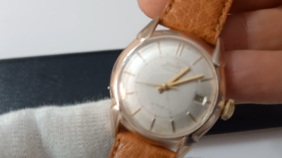 1950's Piaget 11696 Rose gold plate Automatic Felsa 694 Bidynator