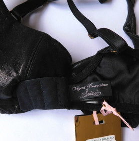 AGENT PROVOCATEUR SOIREE MARCELLA LEATHER BRA 32C & THONG SIZE 2 NWT RRP &pound;620
