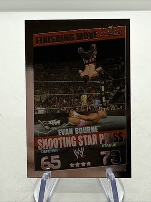 Wwe Slam Attax 2009 Spanish Mini Evan Bourne Shooting Star Press