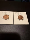 1958 Lincoln Wheat Cents P & D Mint Pair – Uncirculated Red Brown