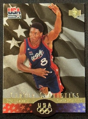 Scottie Pippen 1996-97 Upper Deck USA Basketball Gold Edition Die-Cut #SPS7-SP5