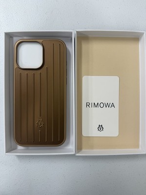 GENUINE Rimowa iphone 16 Pro Max Gold Aluminum Phone Case NEW
