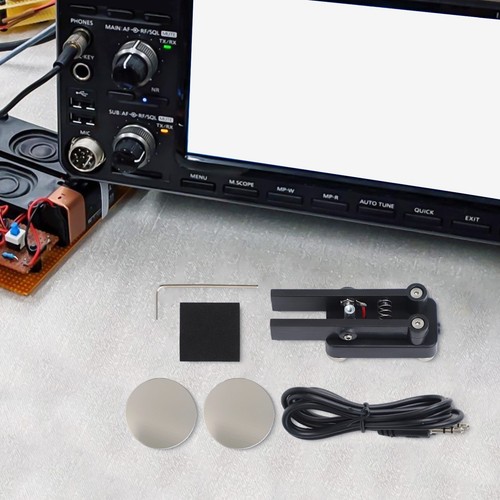 Sleek Design Dual Paddle CW Keyer with Sturdy Magnetic Support for Stability - Bild 4 von 24