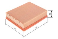 NEU - Bosch 1457433549 Luftfilter FüR Land Rover