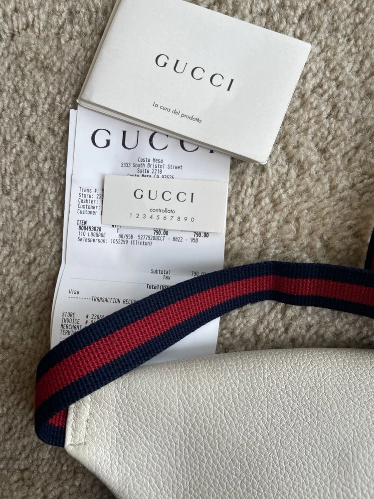 Gucci Calfskin Leather Belt Bag Crossbody