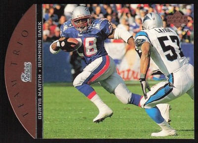1996 Upper Deck - Team Trio Curtis Martin #TT82 New England Patriots