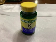 Spring Valley Vitamin K2 100mcg Softgels, 60 Ct – Bone Health Support