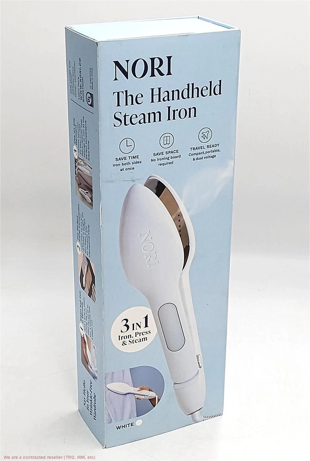 Nori Press Handheld Steam Iron - White **BRAND NEW, OPEN BOX**
Opens in a new window or tab
