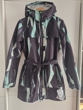 Original Fundango Übergangsjacke Wasserfest Schwarz Mintgrün Größe M Neu