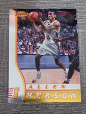 1996-97 Allen Iverson Bowman’s Best #R1 Rookie Card Philadelphia 76ers RC. rookie card picture