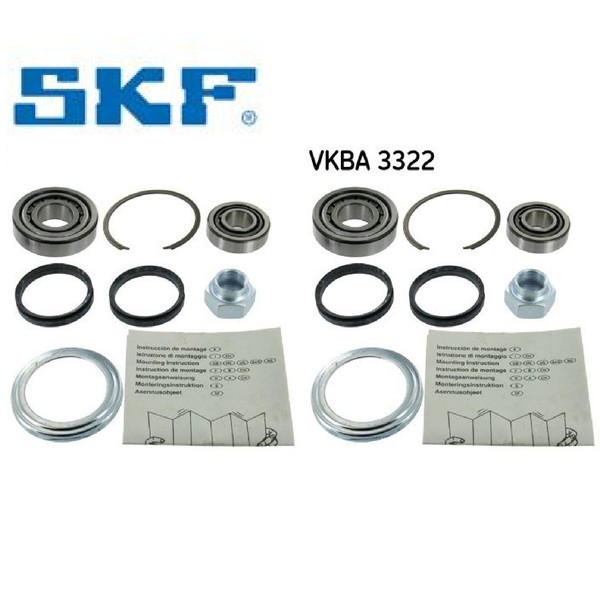 2X Radlagersatz Skf VKBA3322 2 Radlager Satz Links Rechts Vorderachse-image