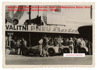 Foto Auto Union Rennwagen Masaryk Grand Prix Brünn photo racing car silver arrow