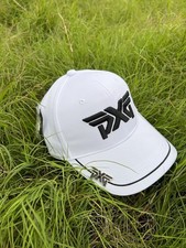 1pc PXG Golf Hat Edge Cap Casual Sun Sports Cap Hat Clip WHITE-Black