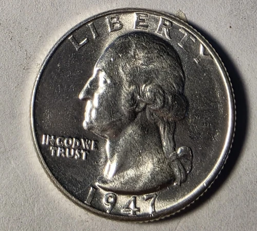 1947 Washington Silver Quarter BU *UNCIRCULATED* MS GEM BU..!