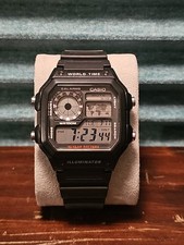 Casio Men's Multi-Function Digital World Time Watch - AE-1200WH-1AV