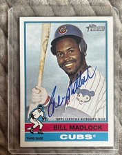 Topps 2025 Heritage Real One Autographs Bill Madlock Cubs 76RO-BM Autograph