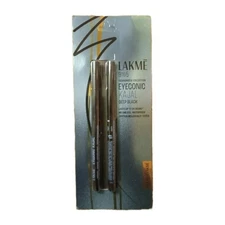 LAKME Eyeconic Kajal Eyeliner Deep Black 24hrs Smudge Proof Twin Pack (USA Ship)
