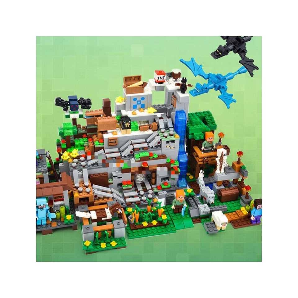 900-Piece Minecraft The Mountain Cave Building Kit – Ideal Gift for Creators Uk - Image 2 of 4