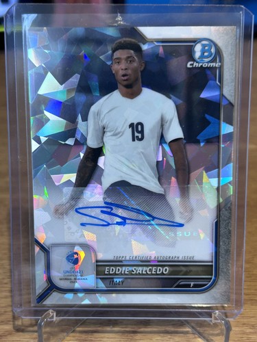 2023 Topps Bowman Chrome UEFA U21 Eddie Salcedo Atomic Auto /125 Italy