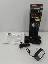 Vintage Sunpak CZ-200 Auto Sensor Zoom Video Light Kit Sony Panasonic VHS-C 6V