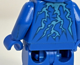 LEGO Ninjago NRG Jay Minifigure Lightning Ninja Rare (Small Arm Crack) 9570