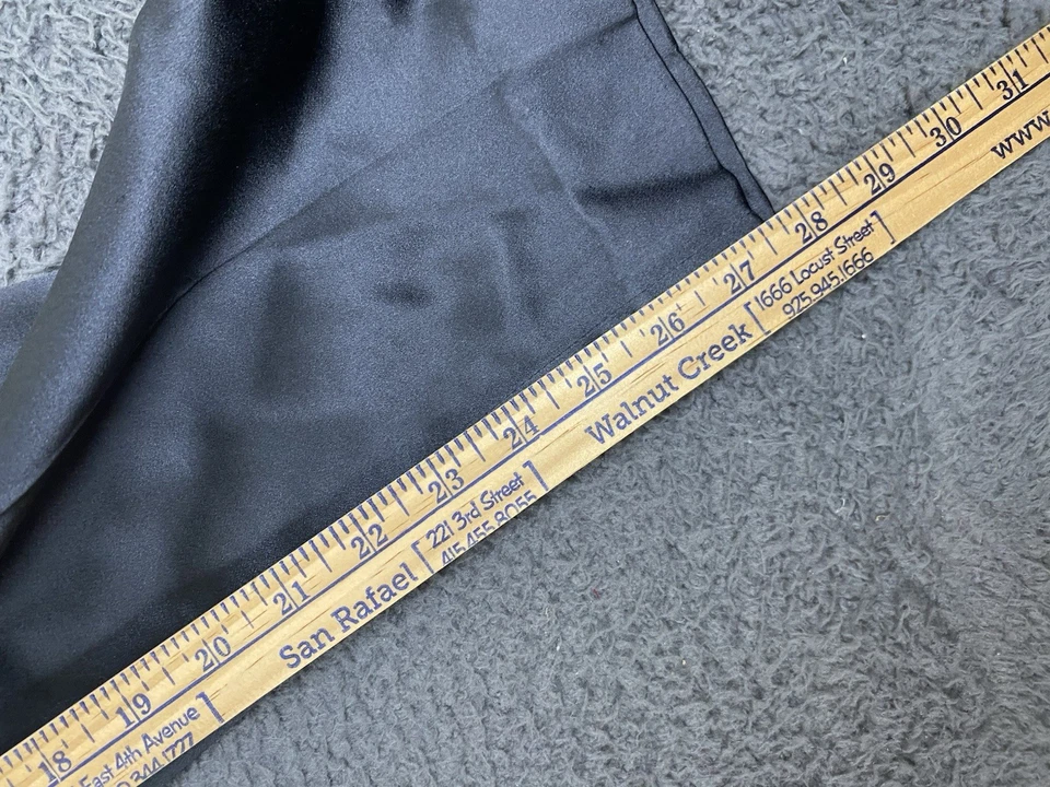 Prada 意大利丝绸粘纤缎裤黑色锥形尺寸 42 — 第 4/4 张图片