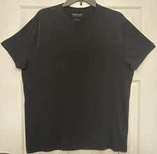 Christian Lacroix 100% Pima Cotton Men's Size Large Black Crew Neck T-Shirt