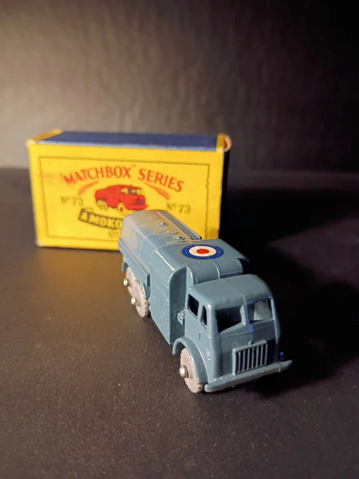 Matchbox#73A RAF 10 Ton Pressure Refueller 1959 Second Casting Solid Orig B4 Box - Image 3 of 4