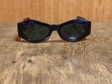 VINTAGE GIANNI VERSACE MOD 422/B BLACK MEDUSA ACETATE SUNGLASSES MADE ITALY 951