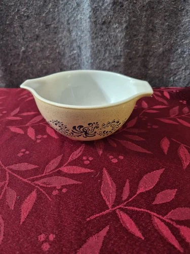 Pyrenees Homestead Cinderella Bowl Blue Folk Art