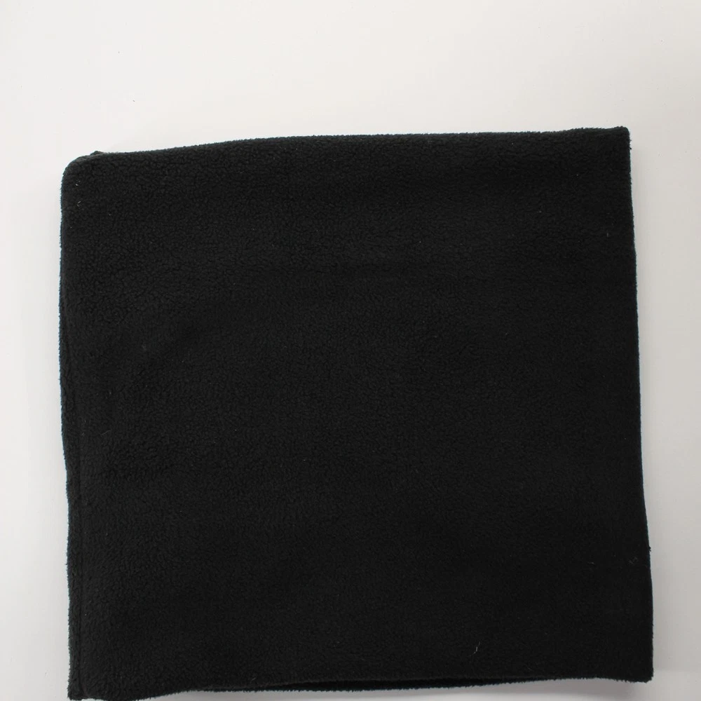 Plain black soft fleece adult neck warmer