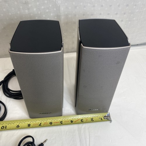 Bose Companion 20 Multimedia Speaker System Silver Tested Works Scuffs - Afbeelding 21 van 21