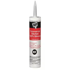 Dap 8660 Silicone Sealant, 10 Oz, Cartridge, Stainless Steel, Silicone Base,