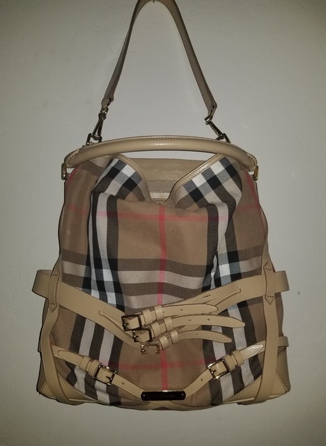 burberry bridle house check hobo bag