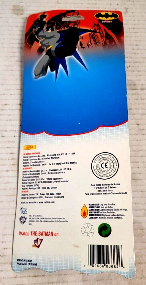 Rubíes 6684 Batman Batarang Halloween Disfraz Accesorio Utilería DC Comics Envío Rápido Foto 2 de 4