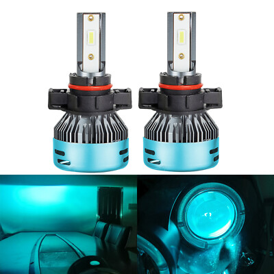 2x 5202 H16 LED Headlight Conversion Kit Light Bulbs CSP 3570 Super Bright 6000K