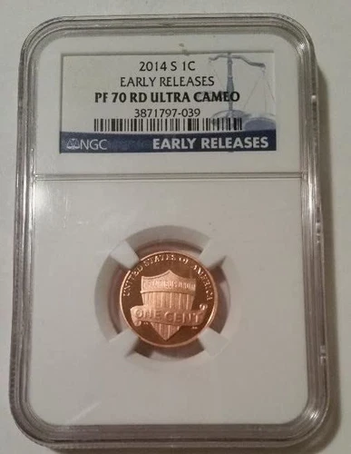 2014 S Lincoln Shield Cent Proof PF70 RED UC NGC Early Releases