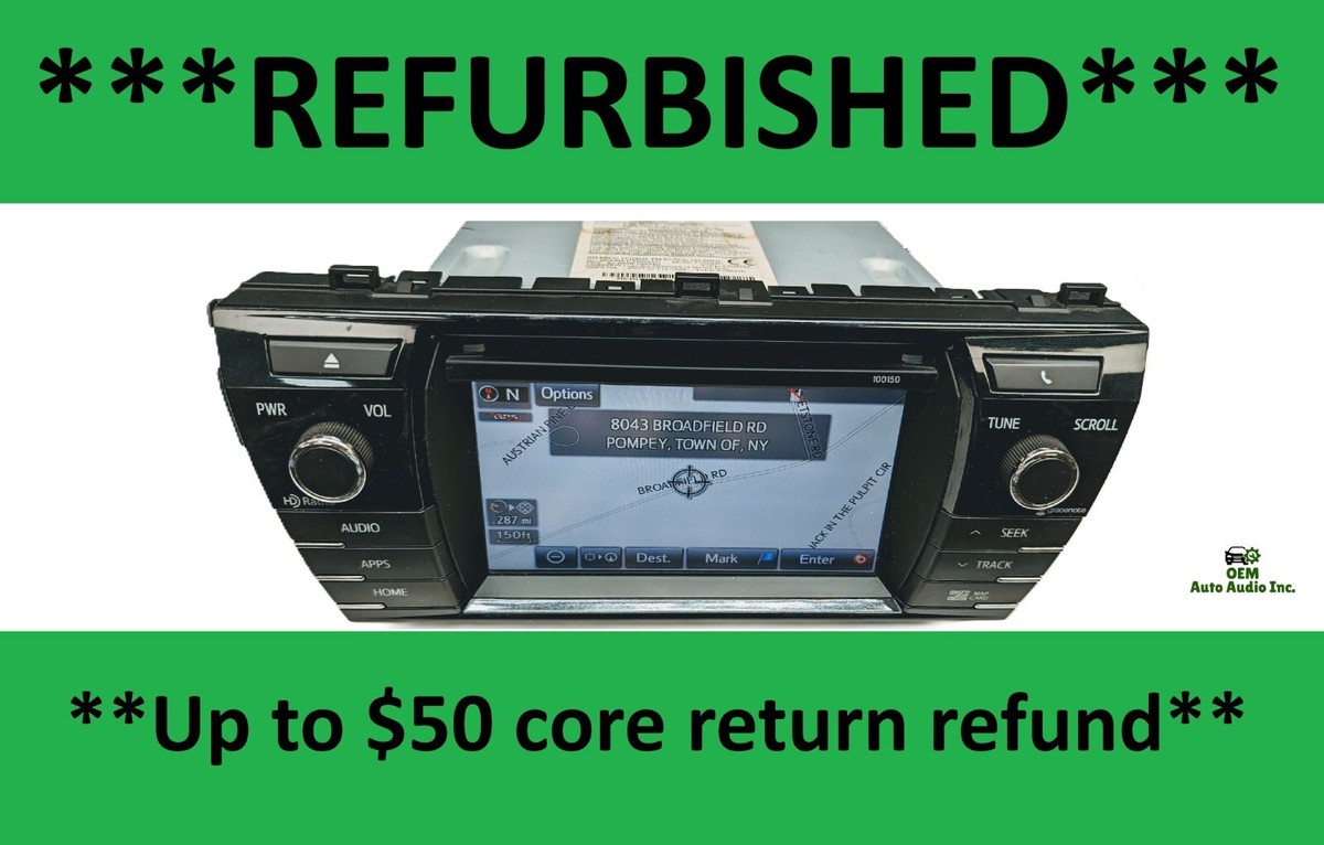 86100-02100 100150 REFURBISHED Toyota Corolla Radio Head-Unit