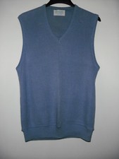 Arnold Palmer The Signature Sweater Vest Large Grayish Blue V-Neck Knit Men