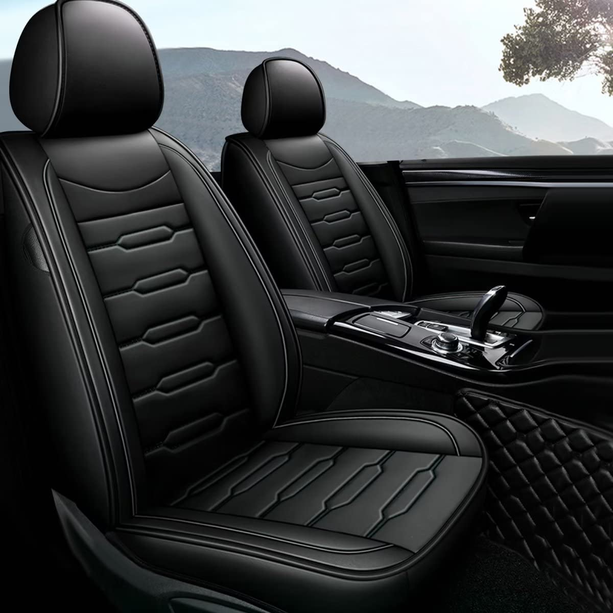 Car Seat Cover 5-Seat Cushion For NISSAN JUKE 2011-2017 PU Leather Full Set Pad-image